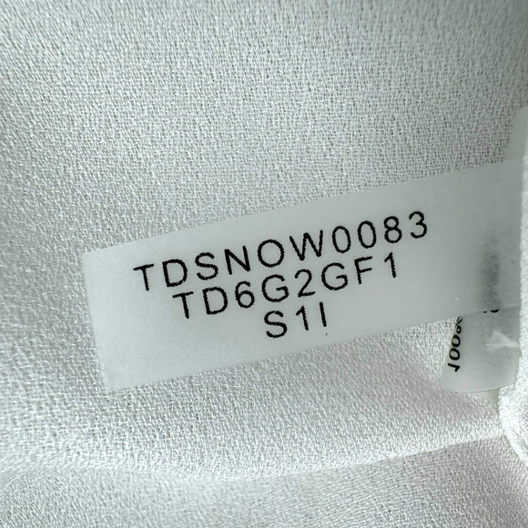 TOMMY HILFIGER Size 16 beige cream floral chiffon lined sleeveless halter dress - Picture 8 of 11